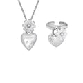 Auréliane Heart Jewelry 2-Piece Set