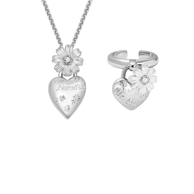 Auréliane Heart Jewelry 2-Piece Set