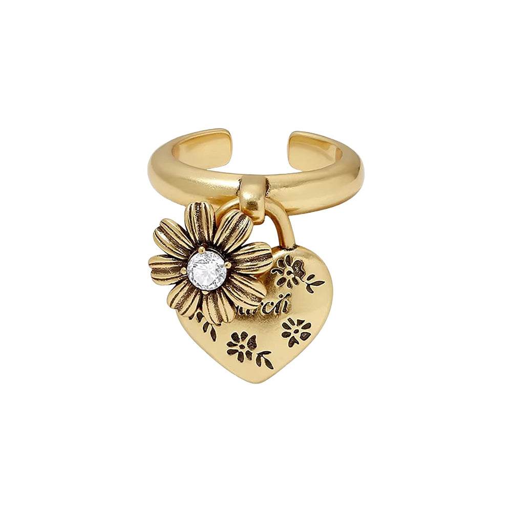 Auréliane Heart Open Ring