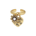 Auréliane Heart Open Ring