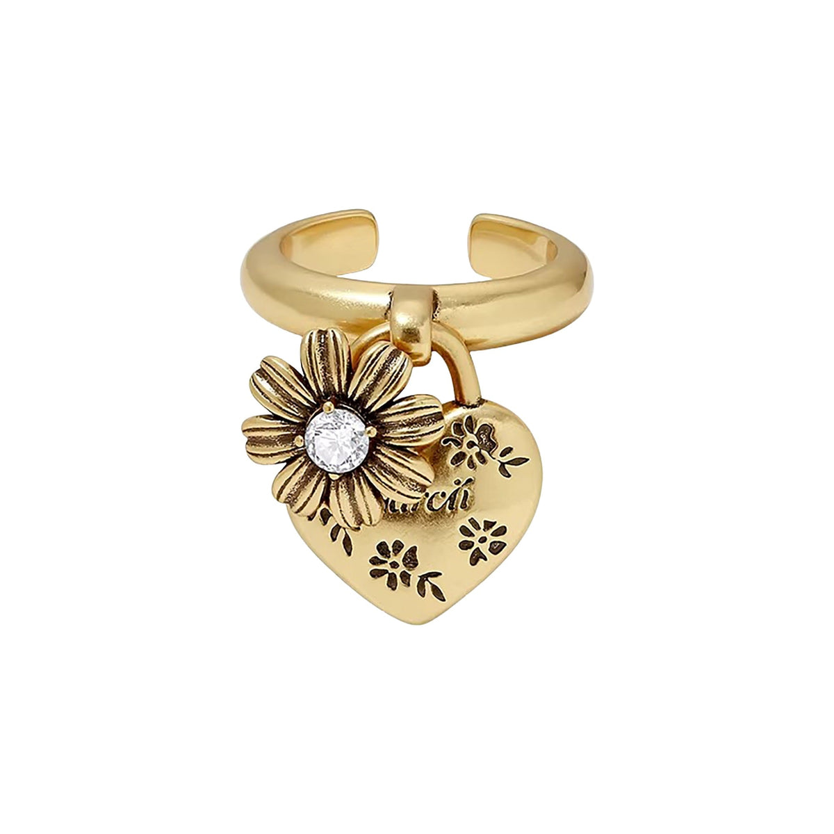 Auréliane Heart Open Ring