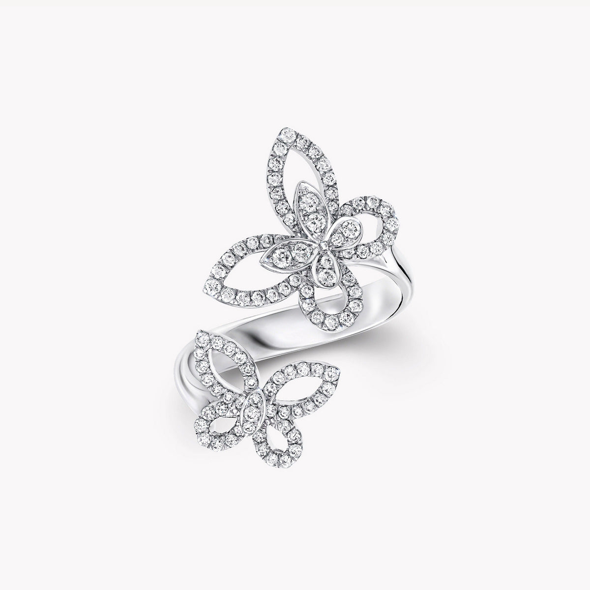 Aurélie White Butterfly Open Ring