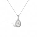 Auriane White Teardrop Necklace