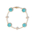 Azalaïs Lake Blue Starburst Bracelet
