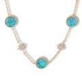 Azalaïs Lake Blue Starburst Necklace