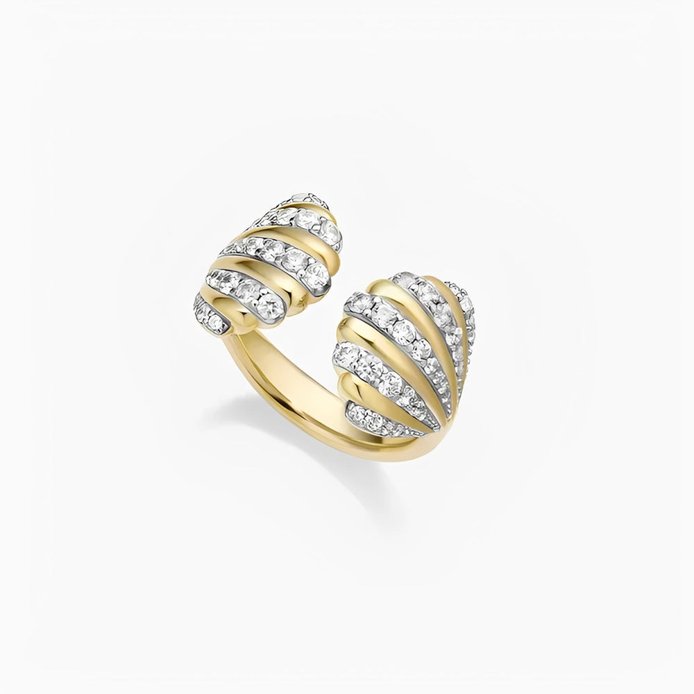 Azélie Gold Shell Open Ring
