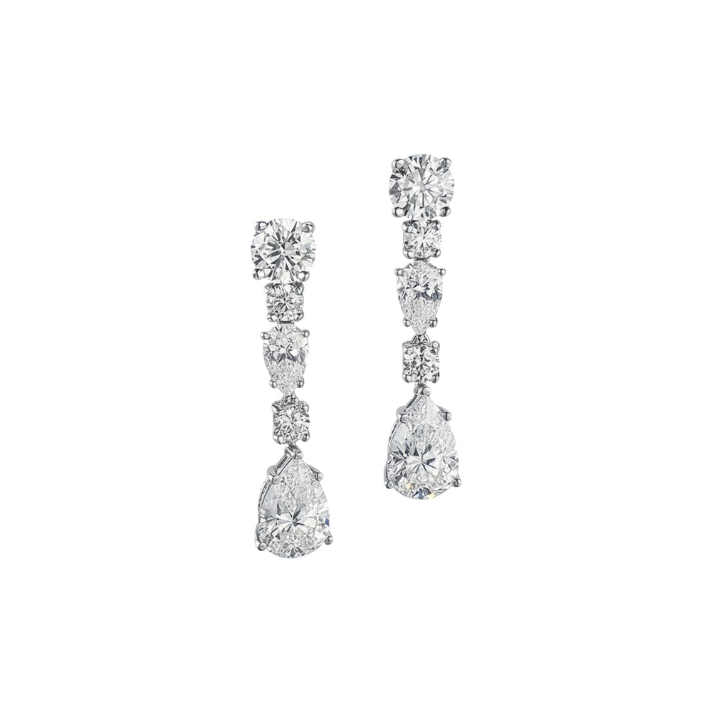Azélie White Teardrop Earrings