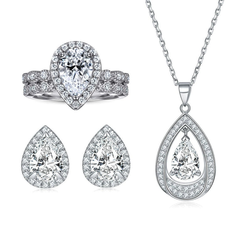 Bérangère White Teardrop 3-Piece Set