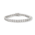 Bernhilde White Quilted Tennis Bracelet