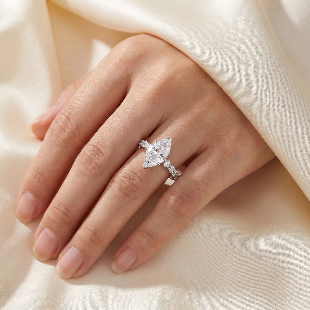 Bernrun White Marquise Ring