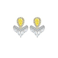 Berthe Yellow Crown Earrings