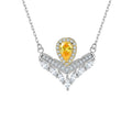 Berthe Yellow Crown Necklace