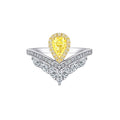 Berthe Yellow Crown Ring