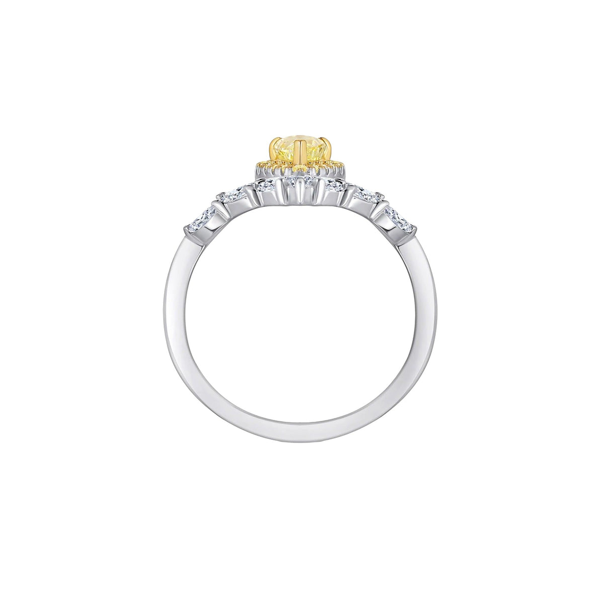 Berthe Yellow Crown Ring