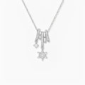 Berthilde White Snowflake Floral Necklace