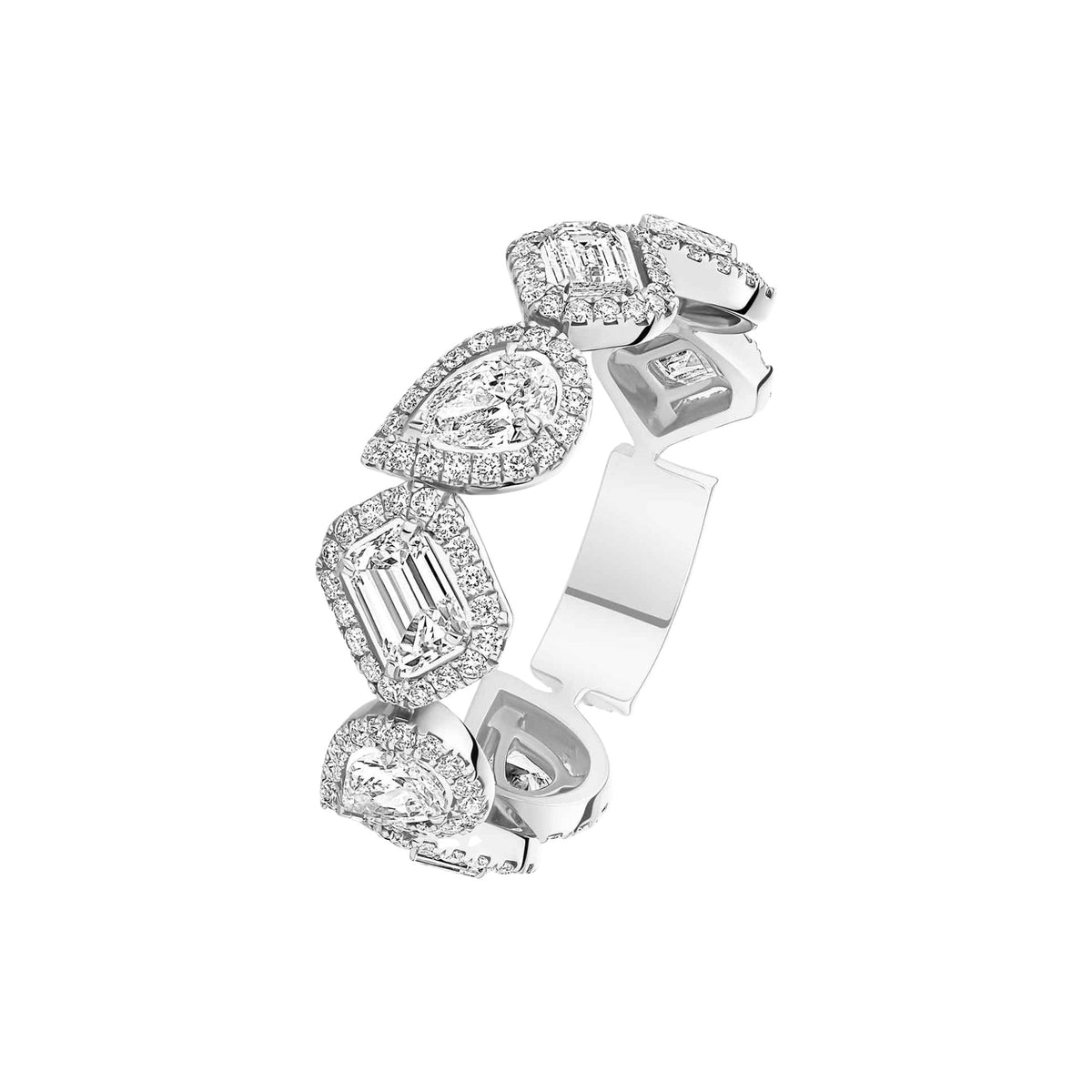 Bertrada 18K Gold Teardrop Retangular Ring