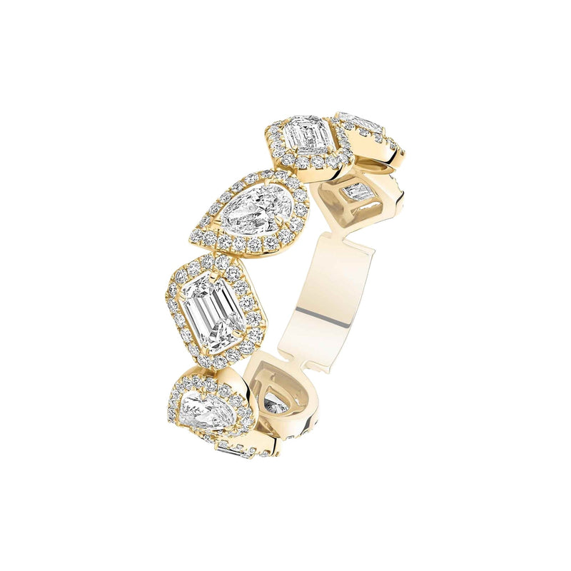 Bertrada 18K Gold Teardrop Retangular Ring
