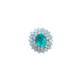 Beryl Blue Oval Ring