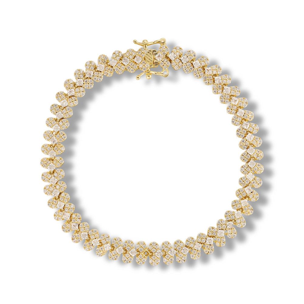 Bettine 14K Gold Heart Bracelet