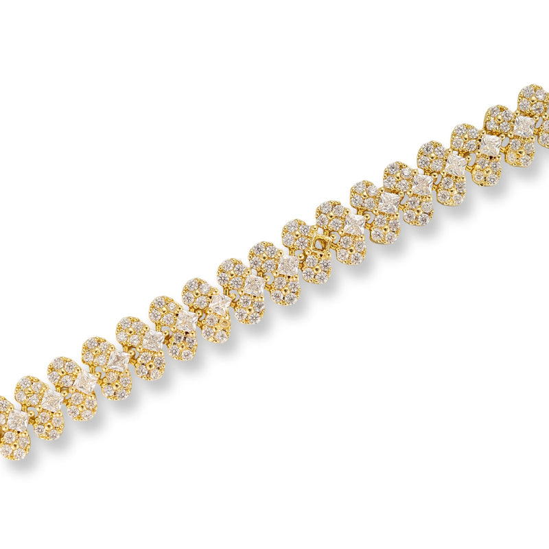Bettine 14K Gold Heart Bracelet