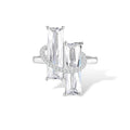 Blanche Double Baguette White Ring