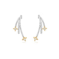 Bombé Gold Star Earrings