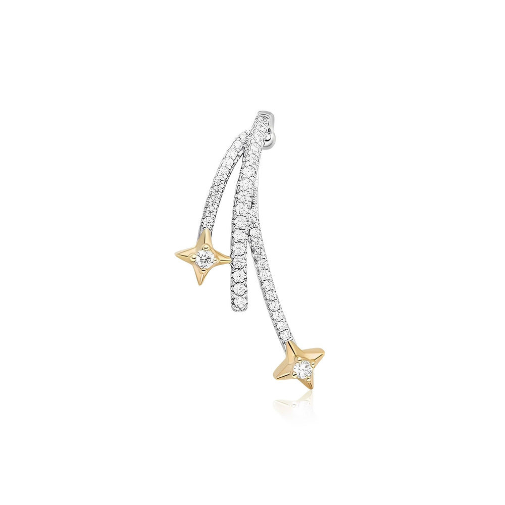Bombé Gold Star Earrings