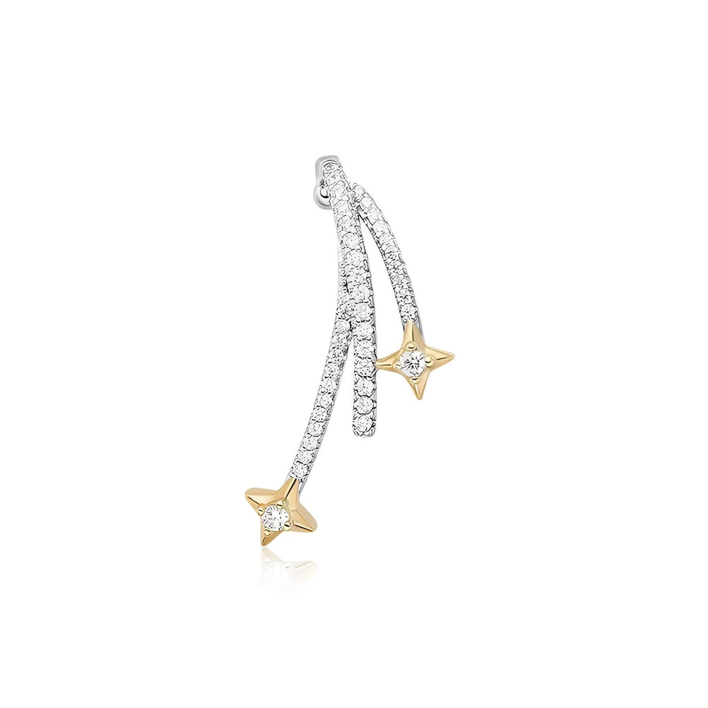 Bombé Gold Star Earrings