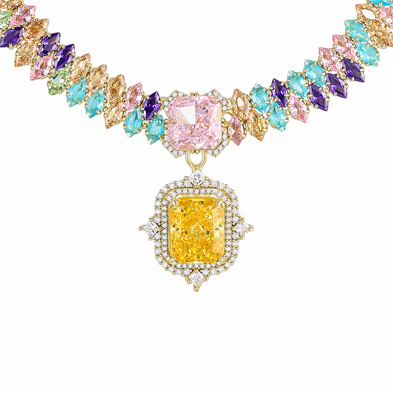 Brigitte Muticolor Radiant Necklace