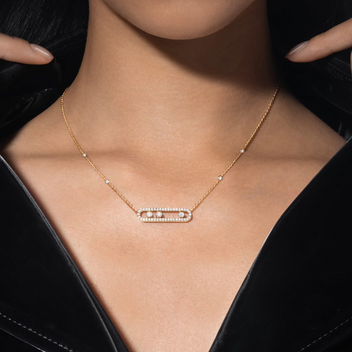 Brinhild 14K Gold Paperclip Necklace