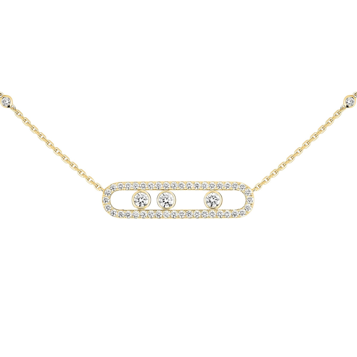 Brinhild 14K Gold Paperclip Necklace