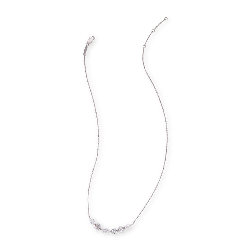 Brunlind White Mixed Shape Necklace