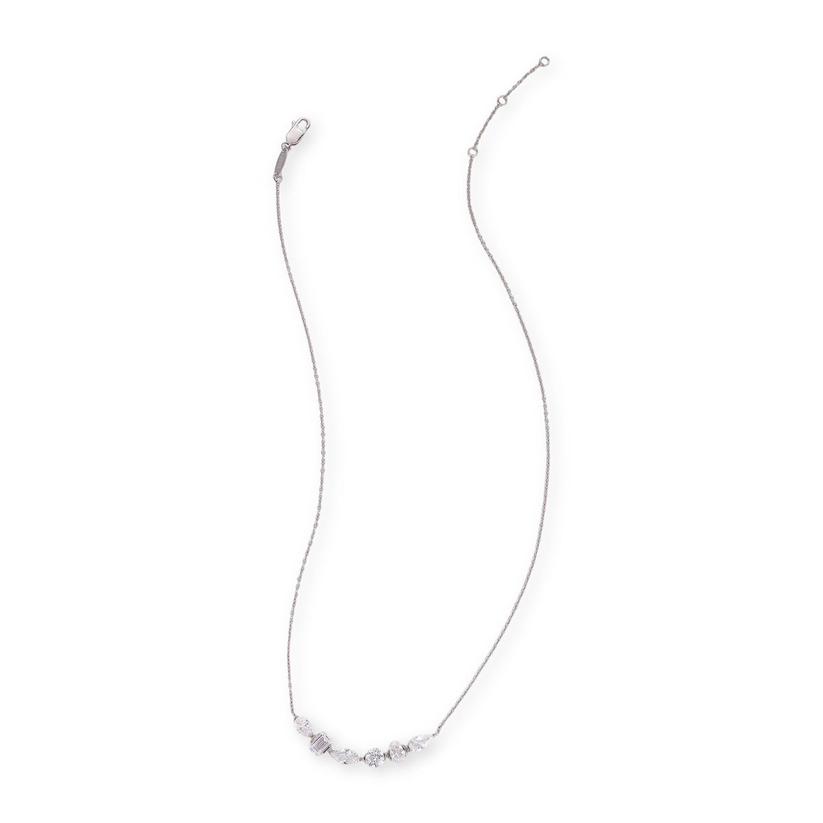 Brunlind White Mixed Shape Necklace