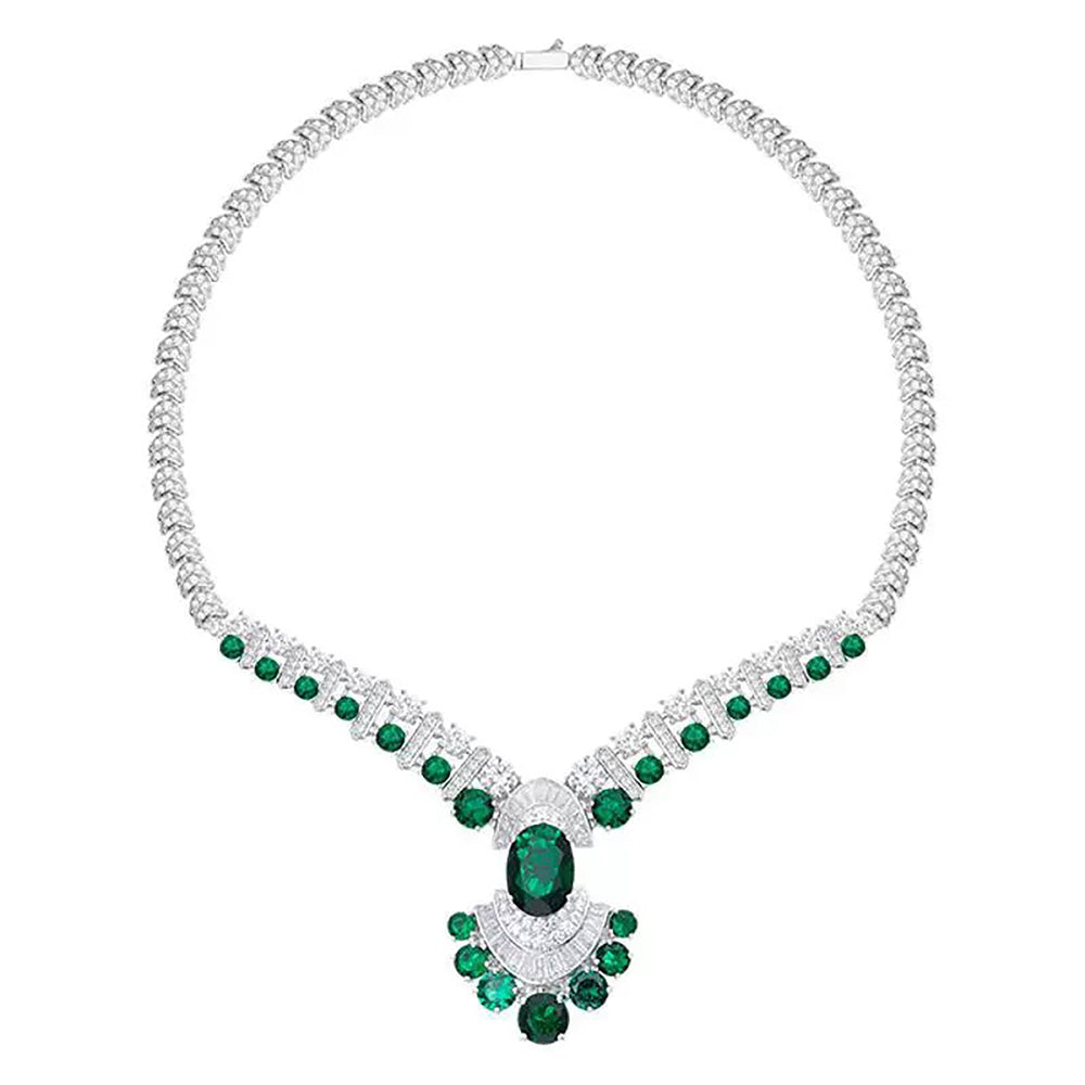Brunrun Geometric Fan Necklace