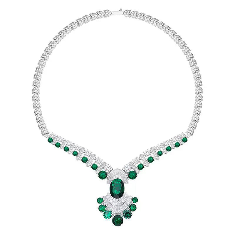 Brunrun Geometric Fan Necklace