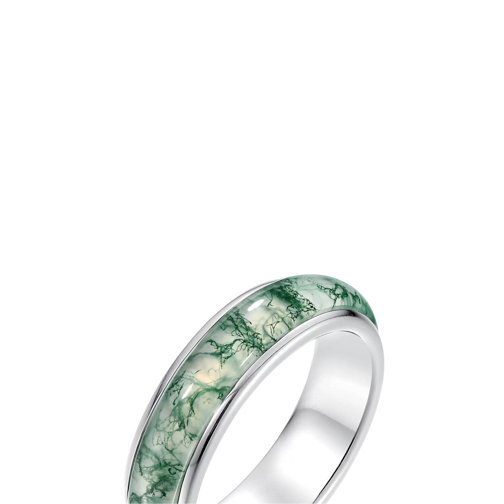 Calixte Green Moss Round Ring