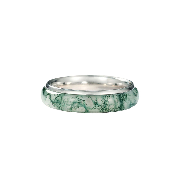 Calixte Green Moss Round Ring
