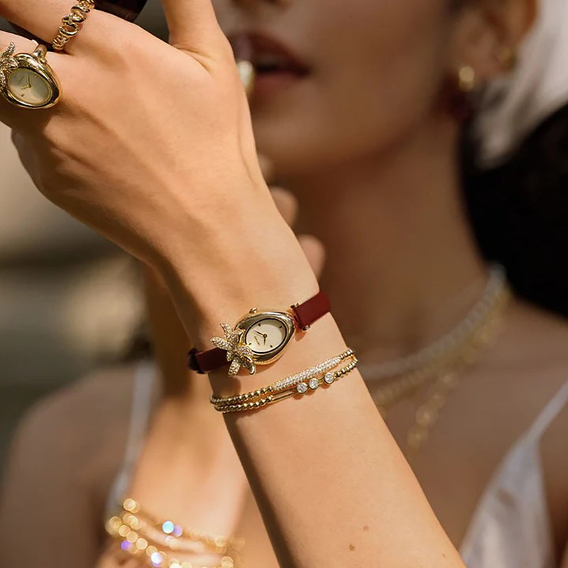Callianne 14K Gold Bun Bracelet