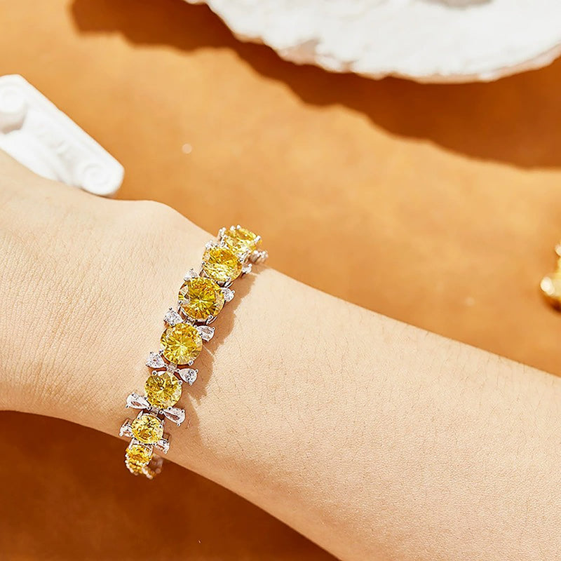 Cantal Yellow Round Bracelet