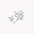 Caprice White Butterfly Open Ring