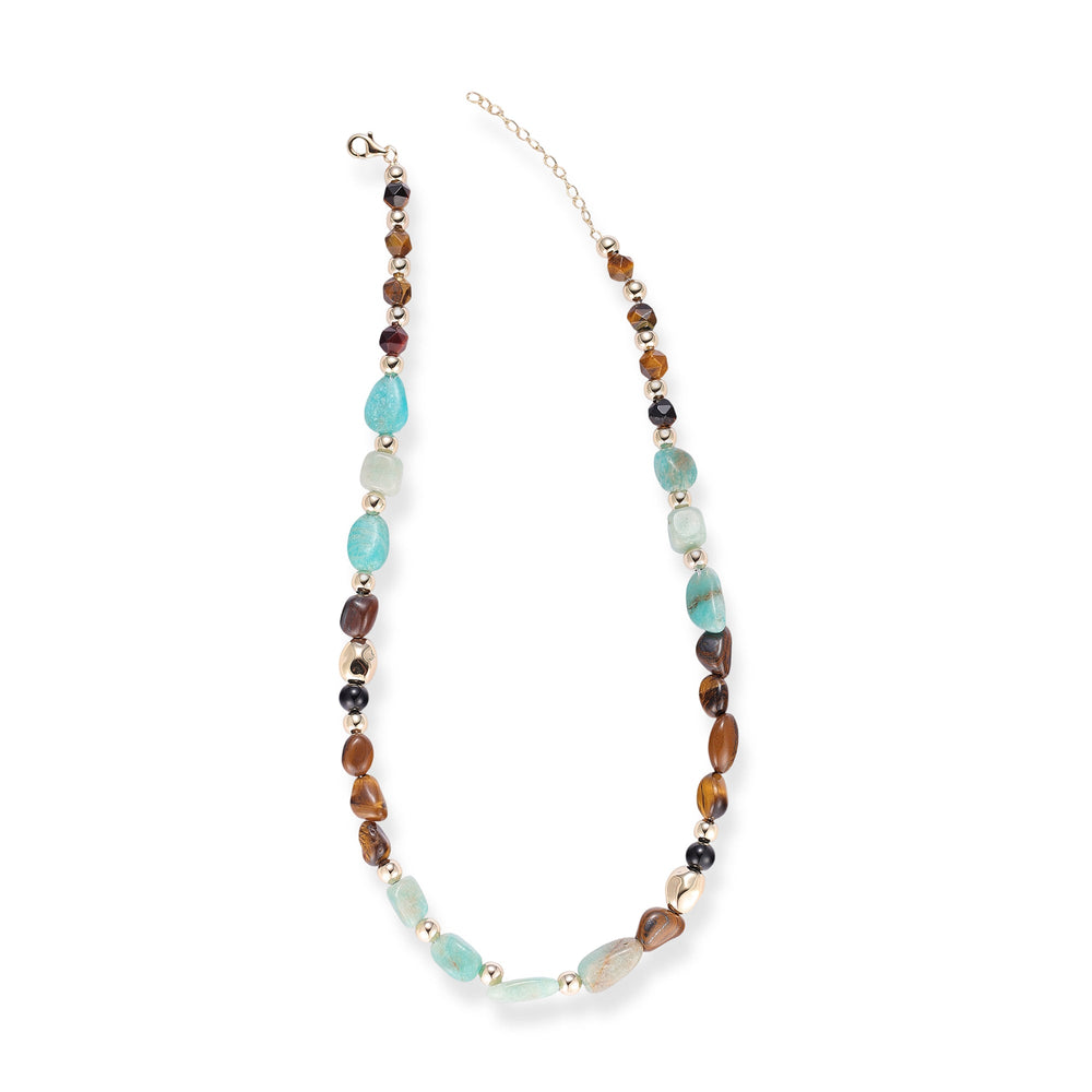 Caridwen Multicolor Natural Stone Choker Neckalce