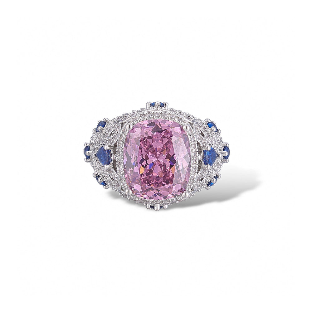 Carina Pink Cushion Open Ring