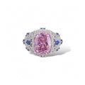 Carina Pink Cushion Open Ring