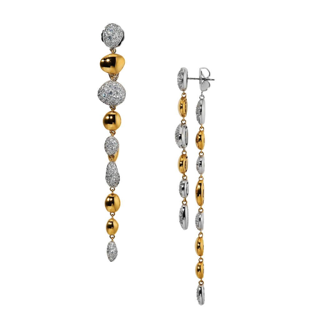 Carine 14K Gold Pebble Drop Earrings