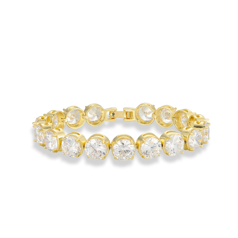 Carla 14K Gold Round Tennis Bracelet