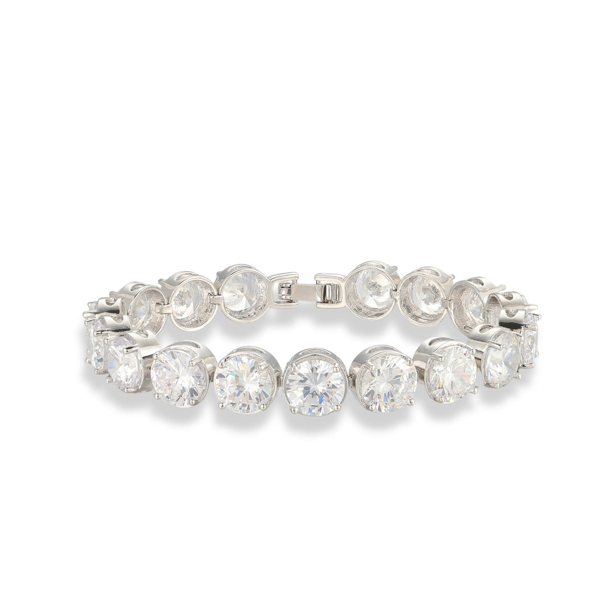 Carla 14K Gold Round Tennis Bracelet
