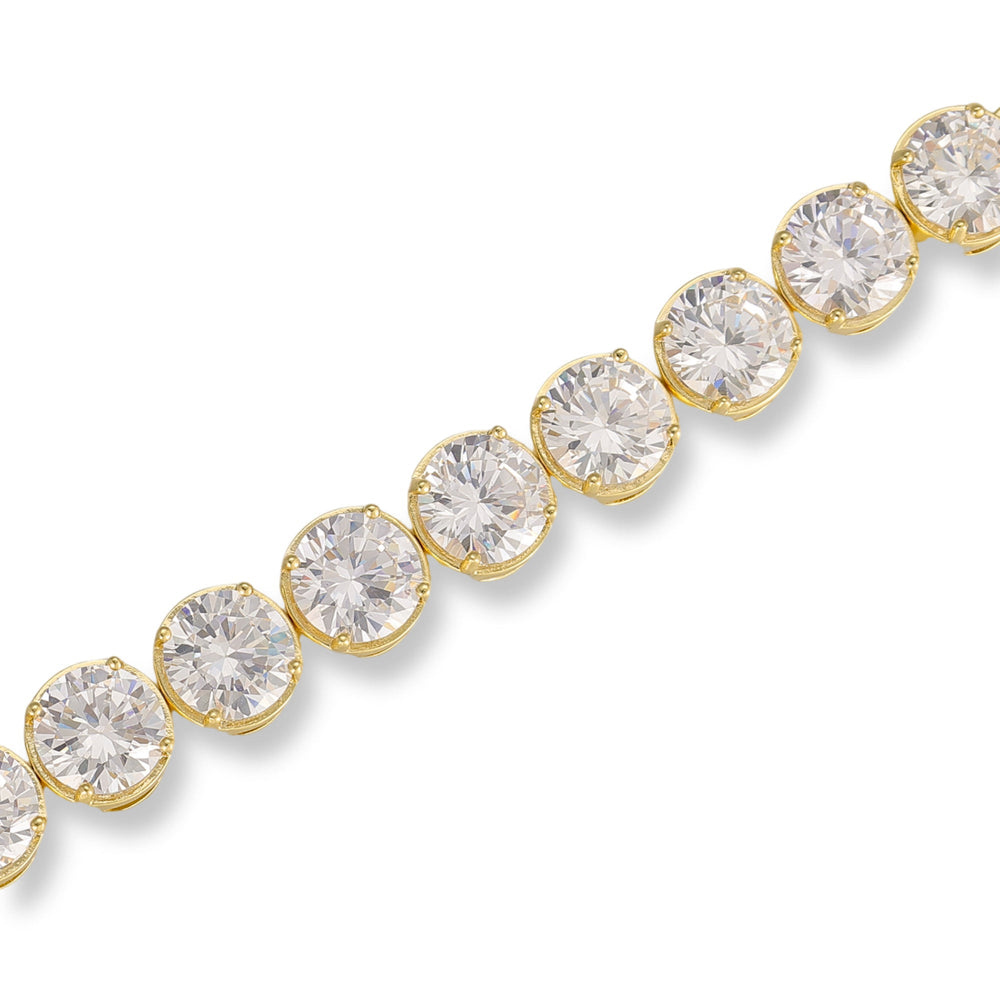 Carla 14K Gold Round Tennis Bracelet