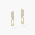 Carlotta 14K Yellow Gold Geometric Hollow Links Earrings
