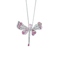 Cassiopée Pink Dragonfly Necklace