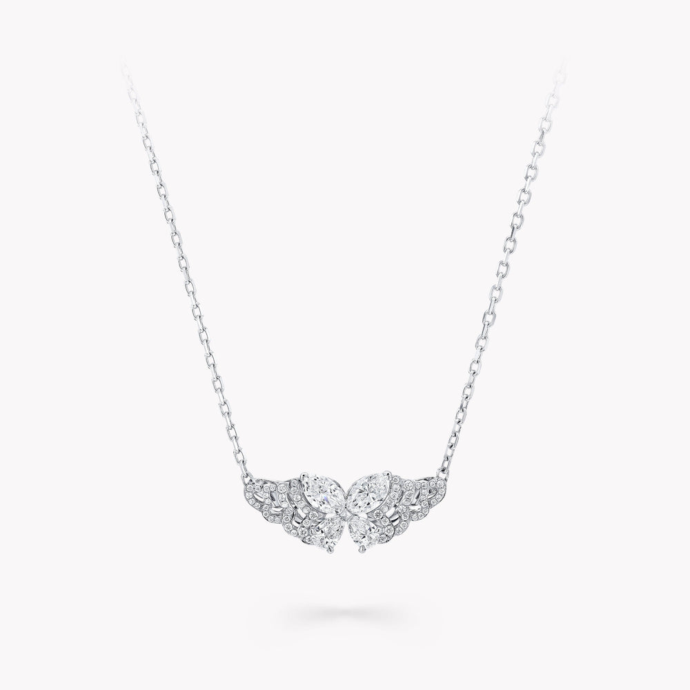 Celastrina White Butterfly Necklace